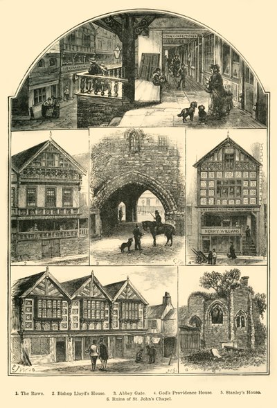 Ansichten in Chester, 1898 von Unbekannt