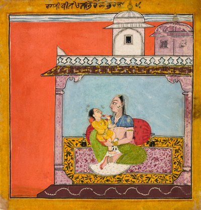 Vilaval Ragini, aus einem Ragamala, ca. 1690-95 von Unbekannt