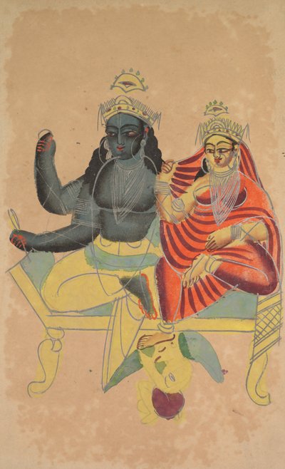 Vishnu und Lakshmi, 1800er Jahre von Unbekannt
