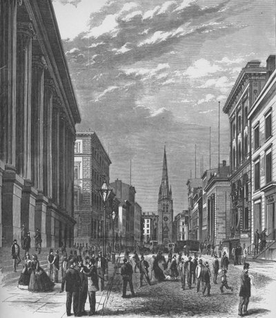 Wall Street, New York City, 1866, 1938 von Unbekannt