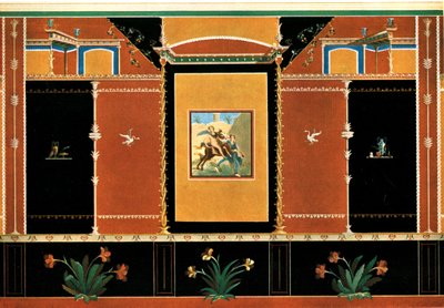 Wanddekoration, Pompeji, Italien, 1928 von Unbekannt