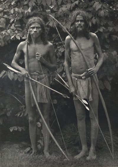 Wedda mit Bogen und Pfeilen, 1926 von Unbekannt