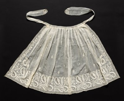 Hochzeitsschürze, ca. 1830er Jahre von Unbekannt