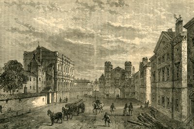 Whitehall, Blick auf das Holbein-Tor, 1881 von Unbekannt