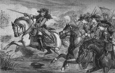 Wilhelm III. an der Boyne, 1690, ca. 1880 von Unbekannt