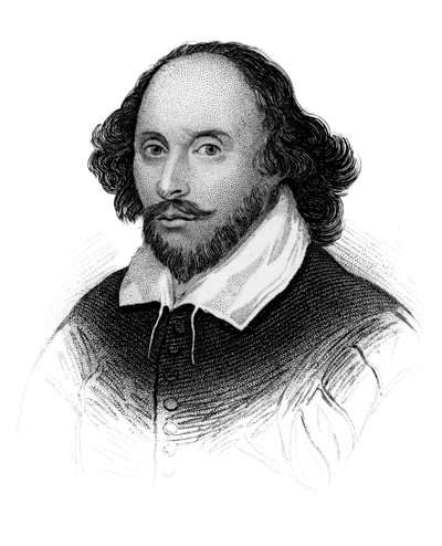 William Shakespeare, englischer Dichter und Dramatiker, ca. 1850 von Unbekannt