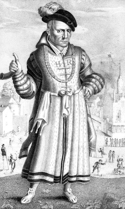 William Sommers, Hofnarr von Heinrich VIII., 1825 von Unbekannt