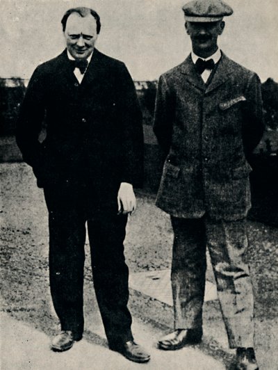 Winston Churchill und George Lambert, 1912, 1945 von Unbekannt