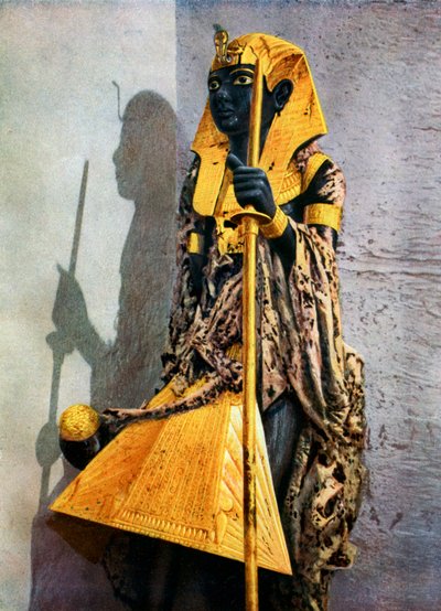 Holzstatue von Tutanchamun, Ägypten, 1933-1934 von Unbekannt