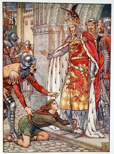 Der junge Owen appelliert an den König, 1911 von Unbekannt