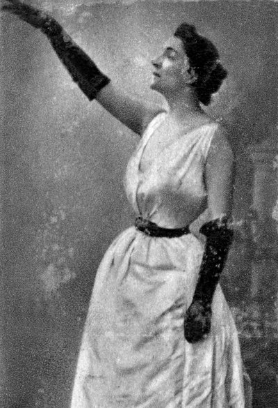 Yvette Guilbert, französische Kabarettsängerin und Schauspielerin, 1913 von Unbekannt