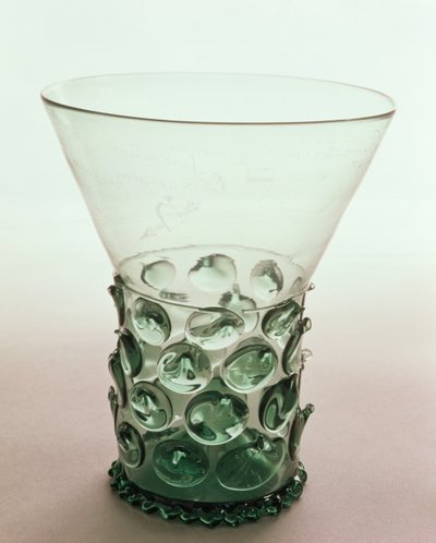 Krautstrunk Waldglasbecher, ca. 1600, Gravur datiert 1626 von Unbekannt Unbekannt