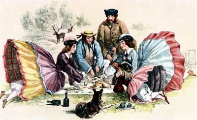 Ein viktorianisches Picknick von Unbekannter Künstler