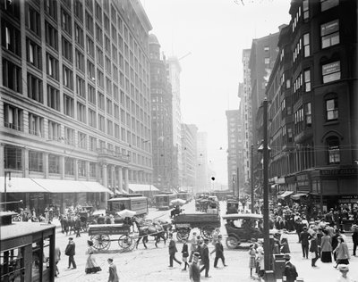 Chicago, Ill., State St. & Marshall Fields von Unbekannter Künstler