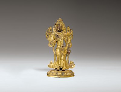 Figur eines Bodhisattva, 18.-19. Jahrhundert von Unbekannt