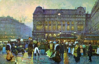 Gare St Lazare, Paris, ca. 1900 von Unbekannter Künstler