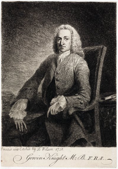 Gowin Knight, Wissenschaftler, ca. 1751 von Unbekannt
