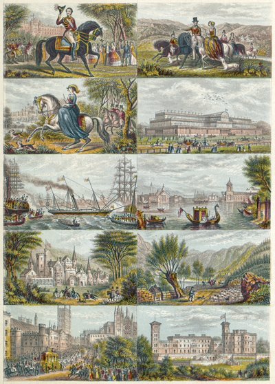 Illustrationen datiert 1851 von Unbekannter Künstler