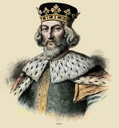 Johann I., König von England (Gravur) von Unbekannter Künstler