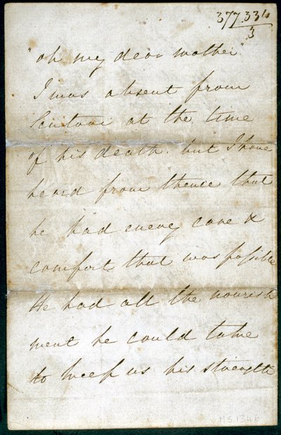 Brief von Florence Nightingale, Mai 1856 von Unbekannt