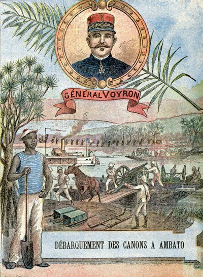 Madagaskar-Krieg, General Voyron von Unbekannter Künstler