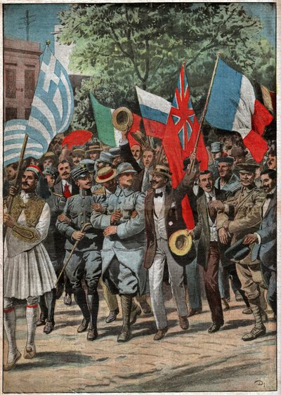 Demonstration in Thessaloniki von Nicolas Liez