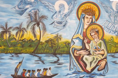 Fresko Unserer Lieben Frau von Togo, Togoville, Togo von Unbekannt
