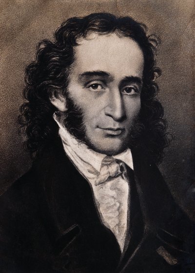 Porträt von Niccolo Paganini von Unbekannter Künstler