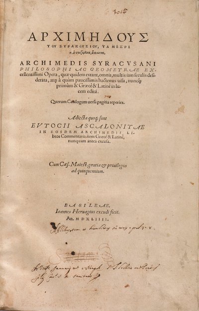 Das Archimedes-Palimpsest von Unbekannt