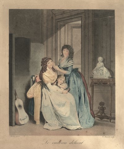 Das zarte Geschenk, Paris, ca. 1820 von Unbekannter Künstler