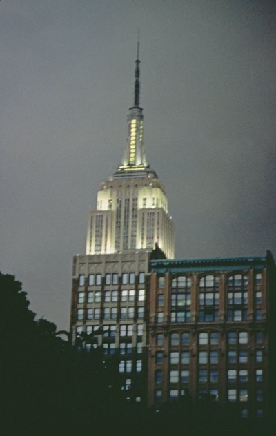 Das Empire State Building bei Nacht von Unbekannt