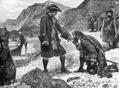 Die Landung von Prinz Charlie von Unbekannter Künstler