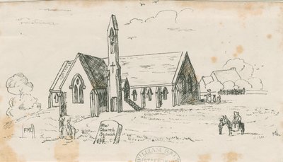 Walton-on-the-Hill Kirche [Neu]: Lithografie, undatiert [ca. 1840] von Unbekannt