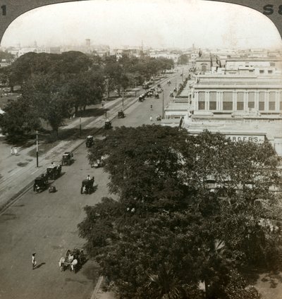 Chowringhee Road, Kalkutta, Indien von Underwood and Underwood