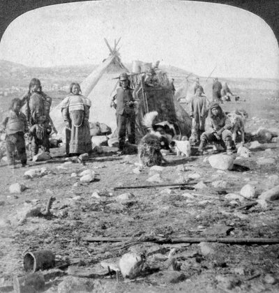 Eskimos, Nordgrönland, 1904 von Underwood and Underwood