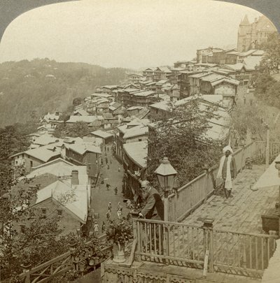 Simla, Indiens Sommerhauptstadt, um 1900 von Underwood and Underwood