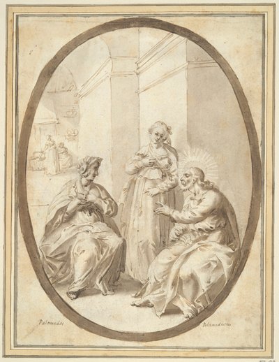 Christus im Haus von Martha und Maria von Unknown