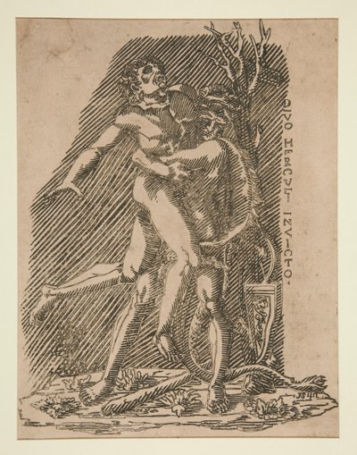 Herkules und Antäus von Unknown
