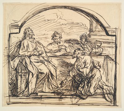 Das Abendmahl in Emmaus von Unknown