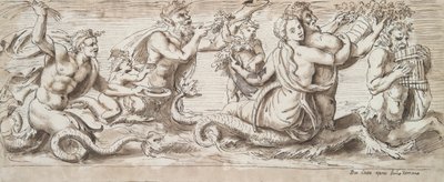 Tritonen, Nereiden und andere Figuren von Unknown