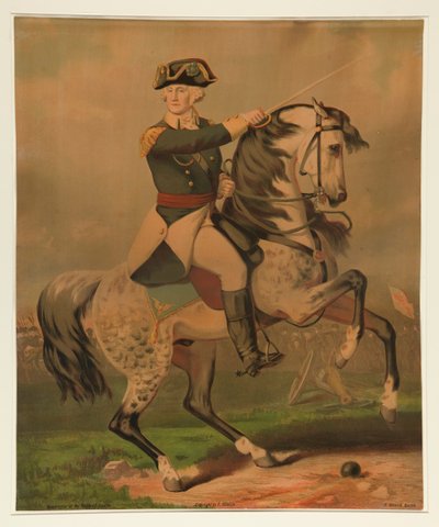 Washington in der Schlacht von Trenton von Unknown