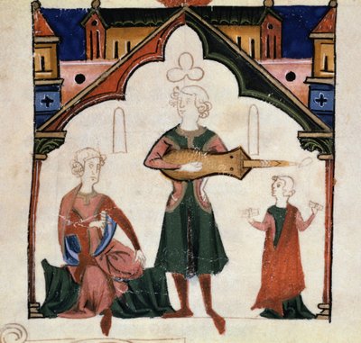 Eine Gruppe von Dichtern und Musikern (Miniatur) von Unknown artist