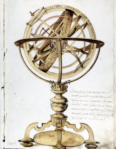 Eine Armillarsphäre (17. Jahrhundert) von Unknown artist