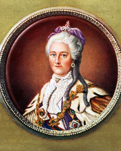 Porträt von Katharina II. von Unknown artist