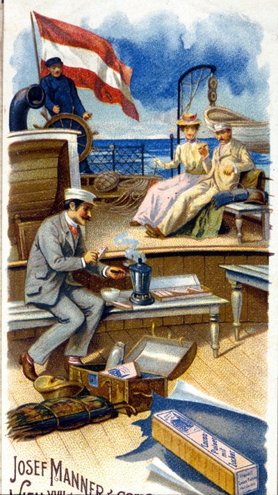 Schokoladenwerbung „Josef Manner & Comp, Wien“ von Unknown artist