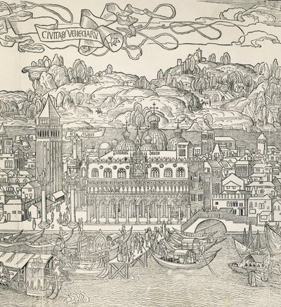 Stadt Venedig, Italien, Gravur von Unknown artist