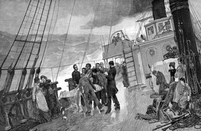Beerdigung auf See. 1890 von Unknown artist