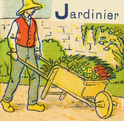 J als Gärtner von Unknown artist