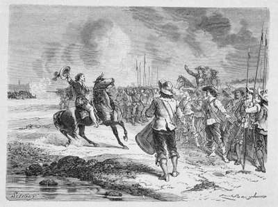 Mazarin stoppt die beiden Armeen von Unknown artist