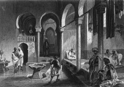 Maurisches Bad in Algier von Unknown artist
